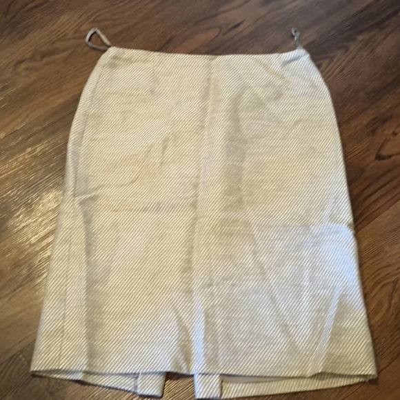 Antonio Melanie Thatched Cream Tan Pencil Skirt CCC - Picture 1 of 5